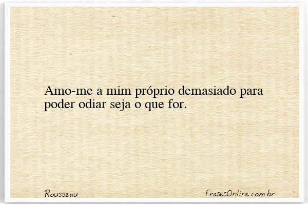 Frase de Rousseau