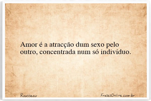 Frase de Rousseau
