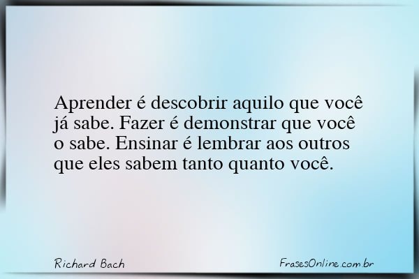 Frase de Richard Bach