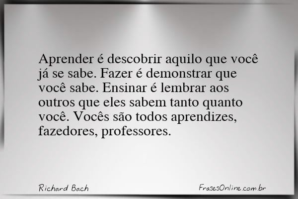 Frase de Richard Bach