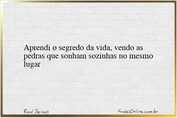 Frase de Raul Seixas