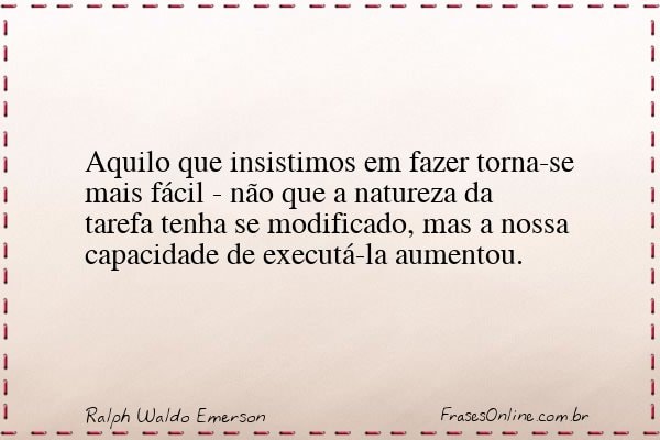 Frase de Ralph Waldo Emerson