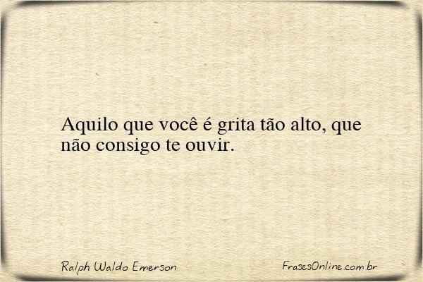 Frase de Ralph Waldo Emerson