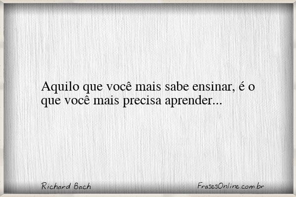 Frase de Richard Bach