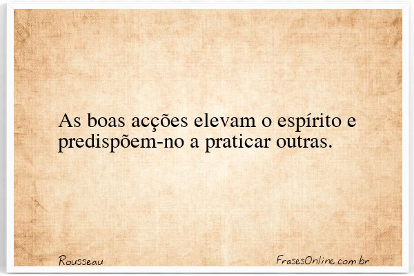 Frase de Rousseau