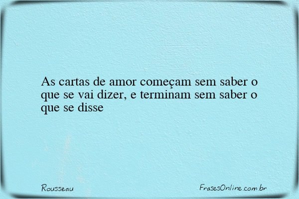 Frase de Rousseau