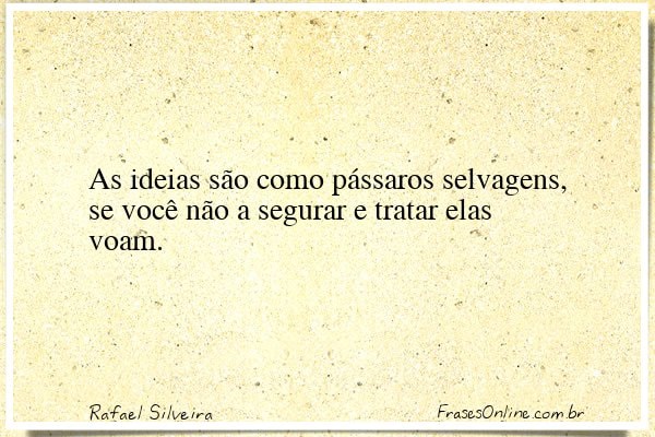 Frase de Rafael Silveira