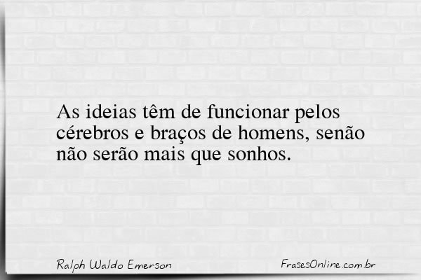 Frase de Ralph Waldo Emerson
