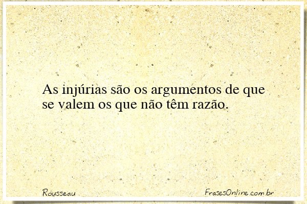 Frase de Rousseau
