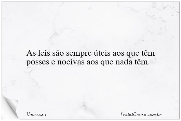 Frase de Rousseau