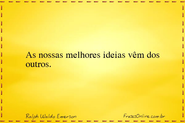Frase de Ralph Waldo Emerson