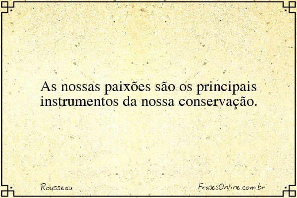 Frase de Rousseau