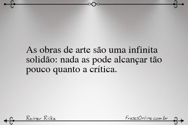 Frase de Rainer Rilke