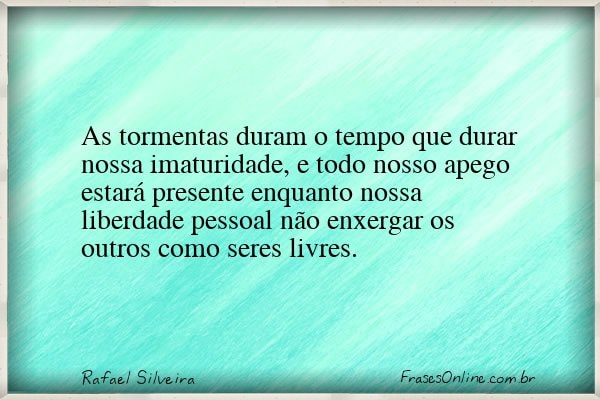 Frase de Rafael Silveira