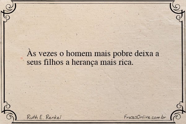 Frase de Ruth E. Renkel