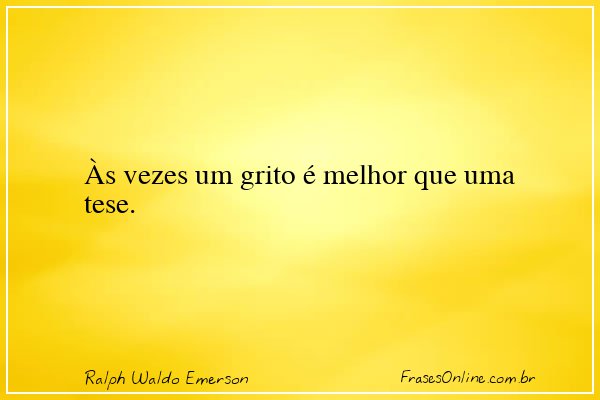 Frase de Ralph Waldo Emerson