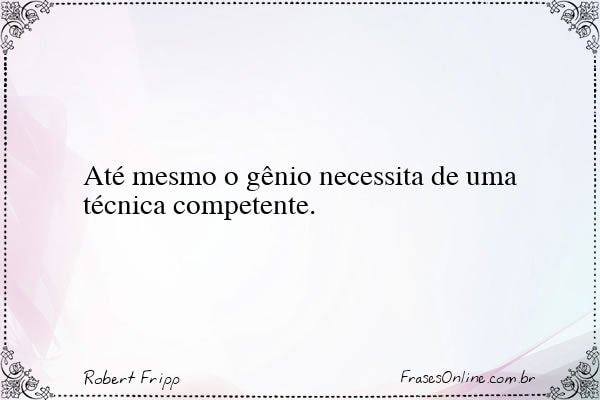 Frase de Robert Fripp
