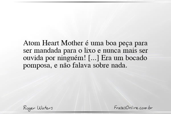 Frase de Roger Waters