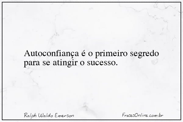 Frase de Ralph Waldo Emerson