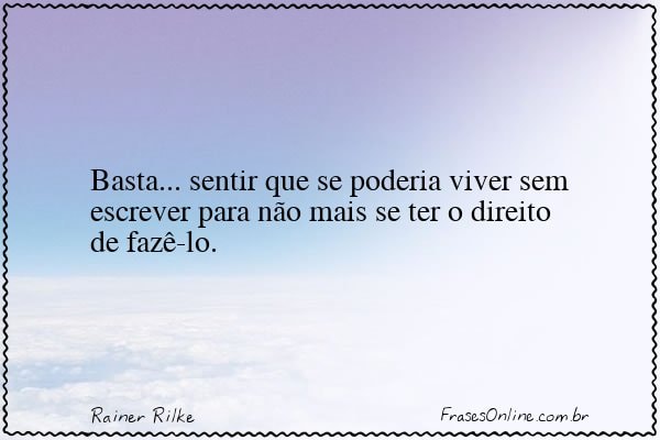 Frase de Rainer Rilke
