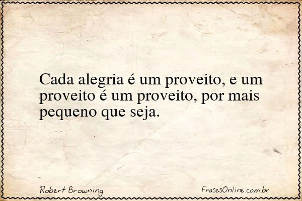 Frase de Robert Browning