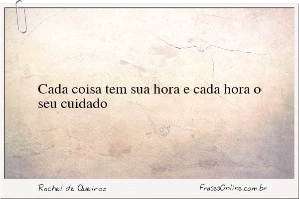 Frase de Rachel de Queiroz