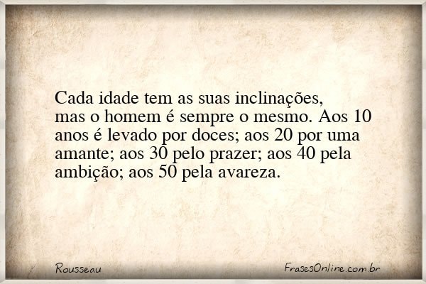 Frase de Rousseau