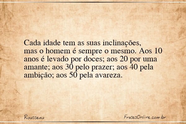 Frase de Rousseau
