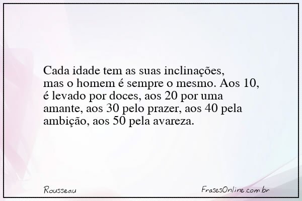 Frase de Rousseau