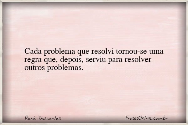 Frase de René Descartes