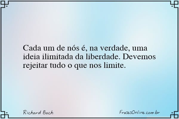 Frase de Richard Bach