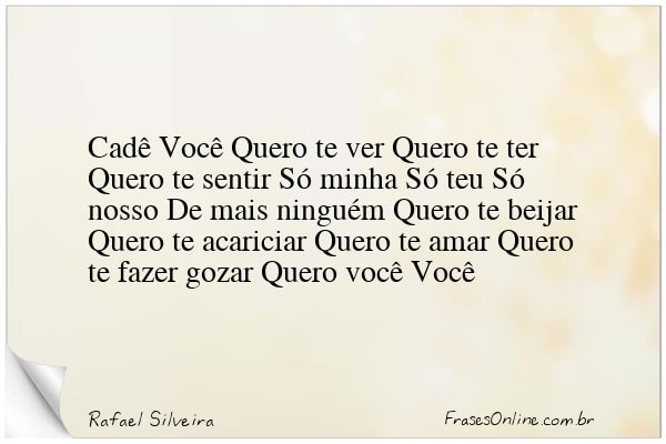 Frase de Rafael Silveira