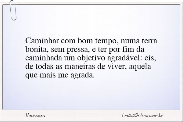 Frase de Rousseau
