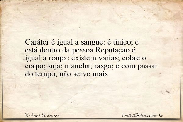 Frase de Rafael Silveira