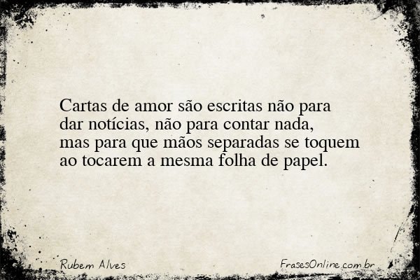 Frase de Rubem Alves