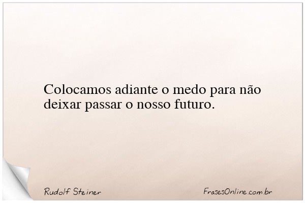 Frase de Rudolf Steiner