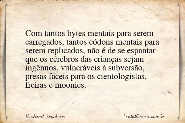 Frase de Richard Dawkins