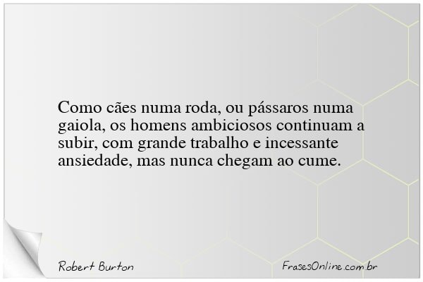 Frase de Robert Burton