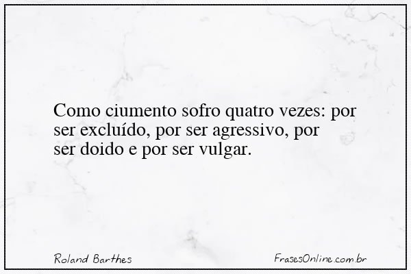 Frase de Roland Barthes