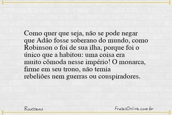 Frase de Rousseau