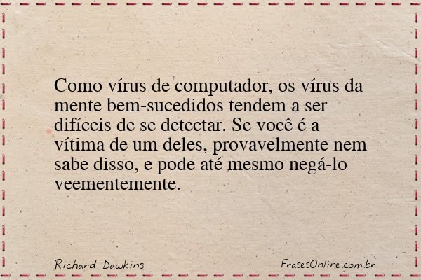 Frase de Richard Dawkins