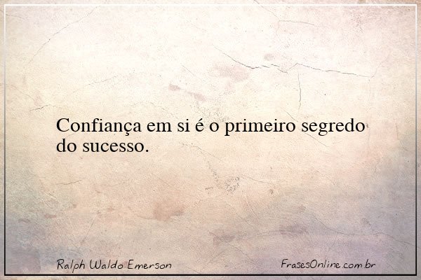 Frase de Ralph Waldo Emerson