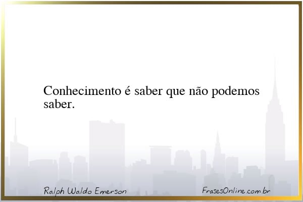 Frase de Ralph Waldo Emerson
