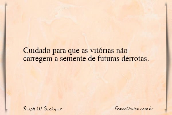 Frase de Ralph W. Sockman