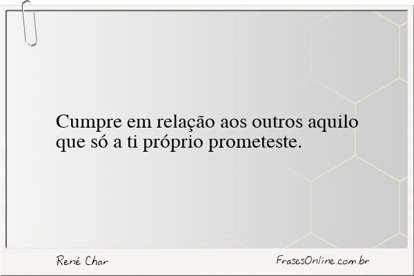 Frase de René Char