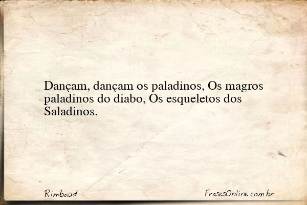 Frase de Rimbaud