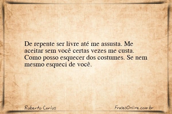 Frase de Roberto Carlos