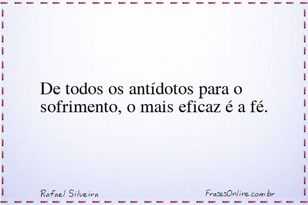Frase de Rafael Silveira