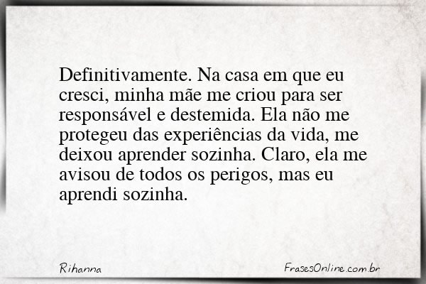 Frase de Rihanna