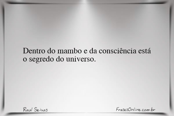 Frase de Raul Seixas